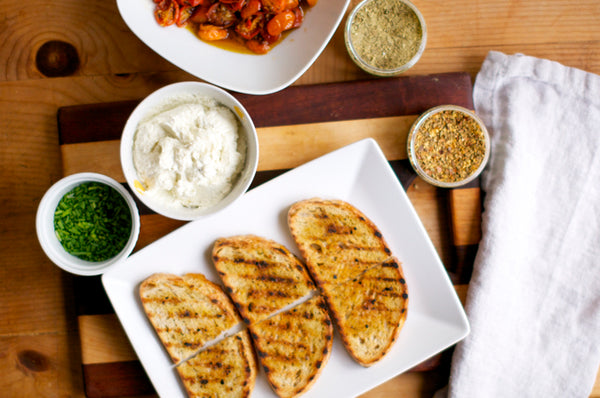 Roasted Cherry Tomato Bruschetta