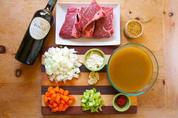 Braised Short Ribs With Red Wine (Boneless)