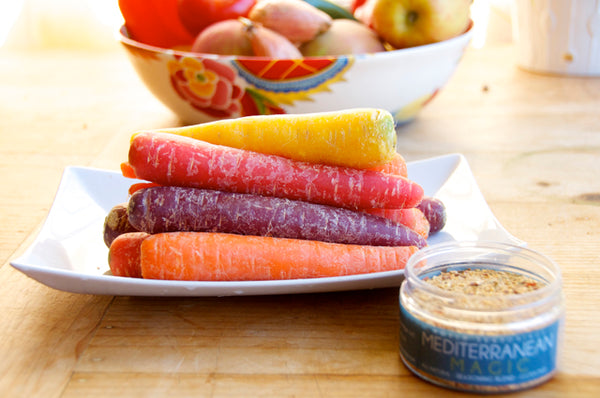 Roasted Rainbow Carrots