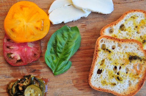 Roasted Zucchini and Tomato GF Sandwich